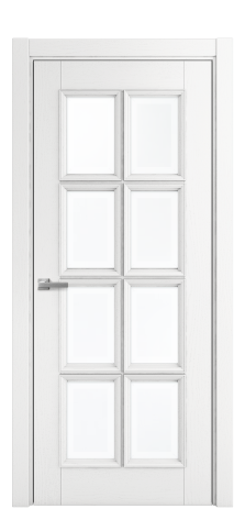 Дверь межкомнатная Rosso 8 Цвет Ясень Белый Покрытие Шпон крашеный  Наличник L 75 Цена 63400