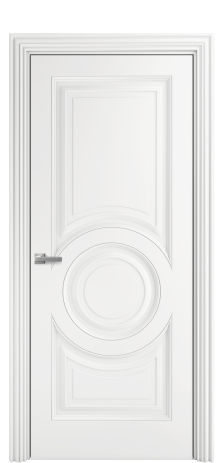 Дверь межкомнатная Bergamo 6 Цвет Белый Покрытие Эмаль  Наличник ML 85 Цена 78475