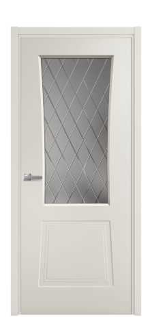 Дверь межкомнатная Dino 2 Цвет Дымчатый Покрытие Эмаль  Наличник L 50 Цена 42680