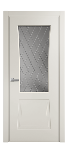 Дверь межкомнатная Dino 2 Цвет Дымчатый Покрытие Эмаль  Наличник L 75 Цена 38980