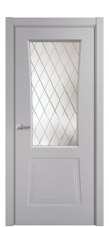 Дверь межкомнатная Dino 2 Цвет Галечный Покрытие Эмаль  Наличник L 75 Цена 38430