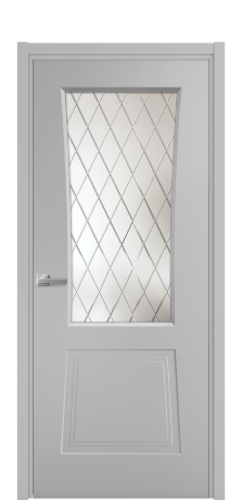 Дверь межкомнатная Dino 2 Цвет Галечный Покрытие Эмаль  Наличник L 50 Цена 42130