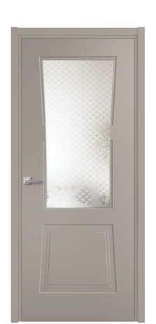 Дверь межкомнатная Dino 2 Цвет Какао Покрытие Эмаль  Наличник L 50 Цена 42400