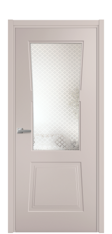 Дверь межкомнатная Dino 2 Цвет Пудра Покрытие Эмаль  Наличник L 50 Цена 42400