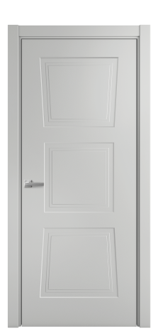 Дверь межкомнатная Dino 3 Цвет Телегрей Покрытие Эмаль  Наличник L 75 Цена 36925