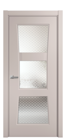 Дверь межкомнатная Dino 3 Цвет Лиловый Brash Покрытие Эмаль брашированная  Наличник L 75 Цена 42825