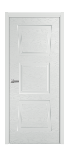 Дверь межкомнатная Dino 3 Цвет Облачный Brash Покрытие Эмаль брашированная  Наличник L 50 Цена 47575