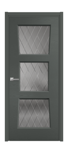 Дверь межкомнатная Dino 3 Цвет Пихтовый Brash Покрытие Эмаль брашированная  Наличник L 50 Цена 49700