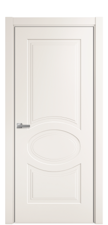 Дверь межкомнатная Рино 6 Цвет Молочный Покрытие Эмаль  Наличник L 75 Цена 40475