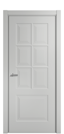 Дверь межкомнатная Paulo 1 Цвет Телегрей Покрытие Эмаль  Наличник L 75 Цена 36925