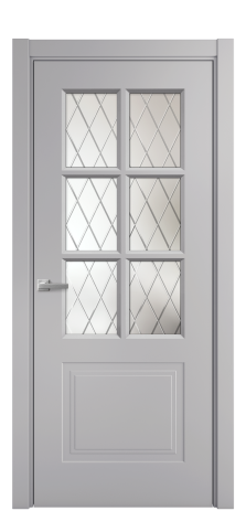 Дверь межкомнатная Paulo 1 Цвет Галечный Покрытие Эмаль  Наличник L 75 Цена 38430