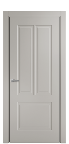 Дверь межкомнатная Paulo 2 Цвет Серый Шелк Покрытие Эмаль  Наличник L 75 Цена 36925