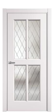 Дверь межкомнатная Paulo 3 Цвет Крем Покрытие Эмаль  Наличник L 75 Цена 39215