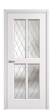 Дверь межкомнатная Paulo 3 Цвет Крем Покрытие Эмаль  Наличник L 50 Цена 42915