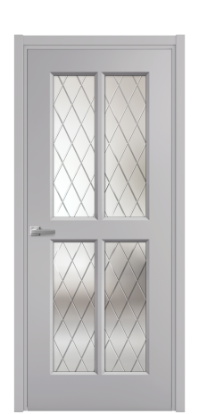 Дверь межкомнатная Paulo 3 Цвет Галечный Покрытие Эмаль  Наличник L 50 Цена 42915