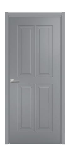 Дверь межкомнатная Paulo 3 Цвет Гриджио Покрытие Эмаль  Наличник L 50 Цена 40625