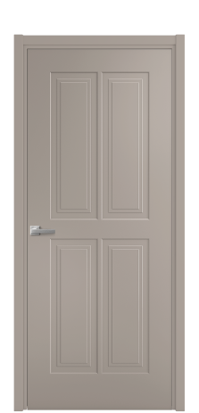 Дверь межкомнатная Paulo 3 Цвет Какао Покрытие Эмаль  Наличник L 50 Цена 40625