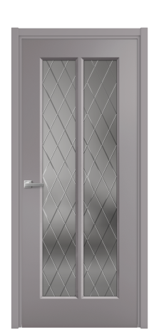 Дверь межкомнатная Paulo 4 Цвет Ирис Покрытие Эмаль  Наличник L 50 Цена 43515