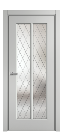 Дверь межкомнатная Paulo 4 Цвет Телегрей Покрытие Эмаль  Наличник L 75 Цена 39215