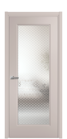 Дверь межкомнатная Rino 1 Цвет Пудра Покрытие Эмаль  Наличник L 50 Цена 43185