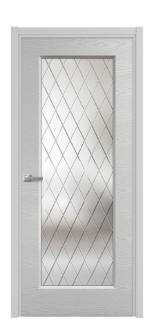 Дверь межкомнатная Rino 1 Цвет Телегрей Brash Покрытие Эмаль брашированная  Наличник L 50 Цена 46665