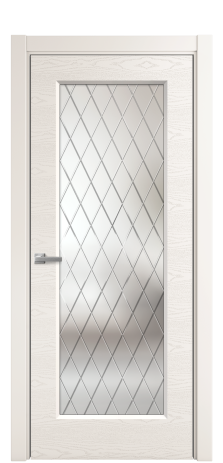 Дверь межкомнатная Rino 1 Цвет Антрацит Brash Покрытие Эмаль брашированная  Наличник L 75 Цена 45865