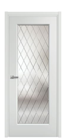 Дверь межкомнатная Rino 1 Цвет Облачный Покрытие Эмаль  Наличник L 50 Цена 42915