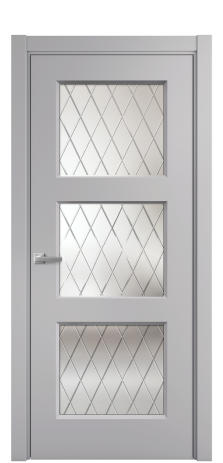 Дверь межкомнатная Rino 3 Цвет Галечный Покрытие Эмаль  Наличник L 75 Цена 38500