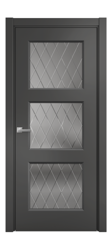 Дверь межкомнатная Rino 3 Цвет Пихтовый Brash Покрытие Эмаль брашированная  Наличник L 75 Цена 44950