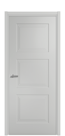 Дверь межкомнатная Rino 3 Цвет Телегрей Покрытие Эмаль  Наличник L 50 Цена 40625