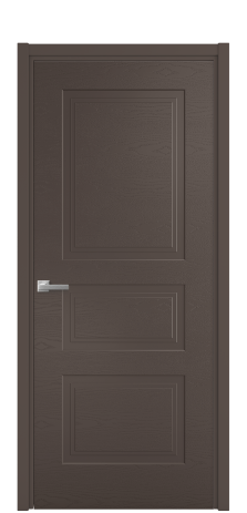 Дверь межкомнатная Рино 4 Цвет Коричневый Brash Покрытие Эмаль брашированная  Наличник L 50 Цена 44375