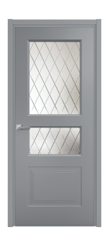 Дверь межкомнатная Rino 4 Цвет Гриджио Покрытие Эмаль  Наличник L 50 Цена 43293