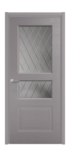 Дверь межкомнатная Rino 4 Цвет Ирис Brash Покрытие Эмаль брашированная  Наличник L 50 Цена 46500