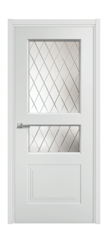 Дверь межкомнатная Rino 4 Цвет Облачный Покрытие Эмаль  Наличник L 50 Цена 42200