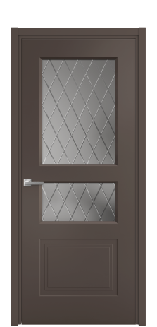 Дверь межкомнатная Rino 4 Цвет Коричневый Покрытие Эмаль  Наличник L 50 Цена 42750