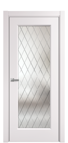 Дверь межкомнатная Plain 1 Цвет Крем Покрытие Эмаль  Наличник L 75 Цена 38065