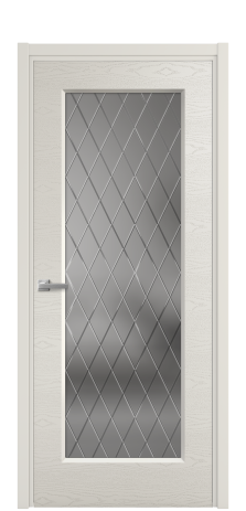 Дверь межкомнатная Plain 1 Цвет Дымчатый Brash Покрытие Эмаль брашированная  Наличник L 50 Цена 49365