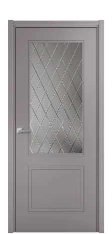 Дверь межкомнатная Плэйн 2 Цвет Ирис Покрытие Эмаль  Наличник L 50 Цена 43975