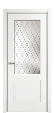 Дверь межкомнатная Plain 2 Цвет Белый Покрытие Эмаль  Наличник L 75 Цена 32935