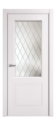 Дверь межкомнатная Plain 2 Цвет Крем Покрытие Эмаль  Наличник L 75 Цена 37325