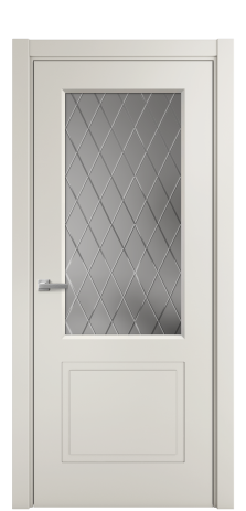 Дверь межкомнатная Plain 2 Цвет Дымчатый Покрытие Эмаль  Наличник L 75 Цена 37875