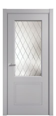 Дверь межкомнатная Plain 2 Цвет Галечный Покрытие Эмаль  Наличник L 75 Цена 37325