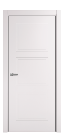 Дверь межкомнатная Plain 3 Цвет Крем Покрытие Эмаль  Наличник L 75 Цена 35775