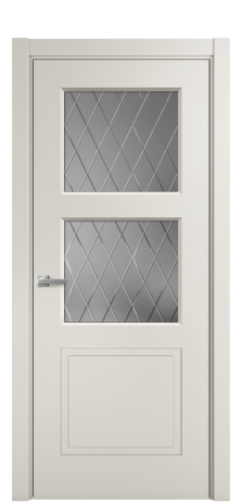 Дверь межкомнатная Plain 3 Цвет Дымчатый Покрытие Эмаль  Наличник L 75 Цена 37900