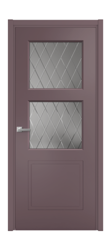 Дверь межкомнатная Plain 3 Цвет Лиловый Покрытие Эмаль  Наличник L 50 Цена 41600
