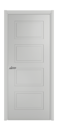 Дверь межкомнатная Plaine 4 Цвет Телегрей Покрытие Эмаль  Наличник L 50 Цена 39475