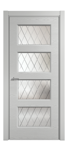 Дверь межкомнатная Plain 4 Цвет Молочный Покрытие Эмаль  Наличник L 75 Цена 32960