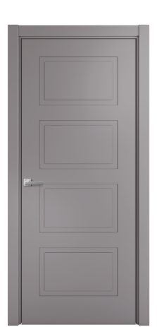 Дверь межкомнатная Plain 4 Цвет Галечный Brash Покрытие Эмаль брашированная  Наличник L 75 Цена 41675