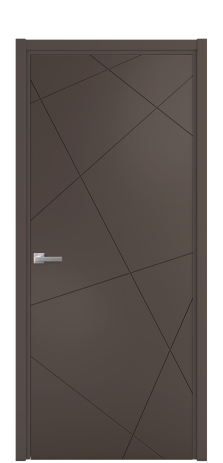 Дверь межкомнатная Твист 01 Цвет Коричневый Покрытие Эмаль  Наличник L 50 Цена 40668