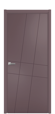 Дверь межкомнатная Твист 02 Цвет Лиловый Покрытие Эмаль  Наличник L 50 Цена 40668